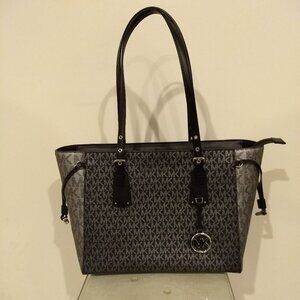 MICHAEL Michael Kors Black and Gray Tote Bag